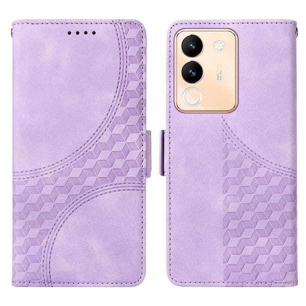 Carcasa FOXDOCK Vivo Y200 5G de cuero PU, diseño acolchado clásico, protección contra caídas y rayones