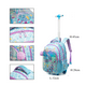 thumbnail image 3 of 18 Inch School Wheeled Backpack for Boys Girls Travel Rolling Backpack 18 inch School Trolley Bag Set Lunch Bag and Pencil Case, 3 of 3