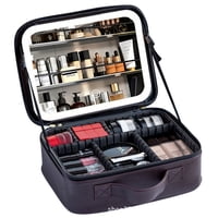 Genérico - Cosmetiquero Estuche Maquillaje Espejo Impermeable Lau