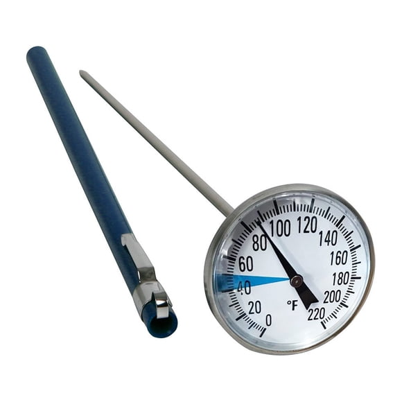 Termómetro para suelo SmartChoice con vástago de 13 cm y dial de 0 a 220 °F