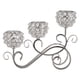 thumbnail image 5 of Portavelas Candelabro De 3 Brazos Candelabro Centro De Mesa De Boda Plata, 5 of 5