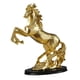 thumbnail image 3 of Escultura De Estatuilla De Caballo Obra De Arte Coleccionable Para La Decoración Del Escritorio Del Hogar Oro, 3 of 5