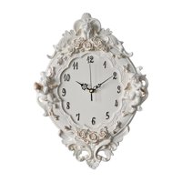 Magideal - Reloj De Pared Decorativo Europeo, Colección Colgante, Decoración De Arte De La Pared, Figuras De Ángeles De Resina Para Inauguración De La Casa, , Beige