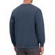 thumbnail image 3 of Sudadera casual de gimnasio para hombre de color sólido con cuello redondo y manga larga M azul marino, 3 of 6
