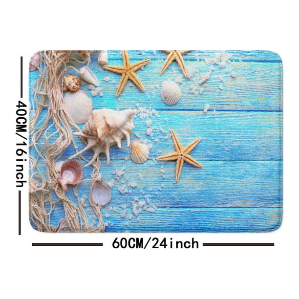1pc Ocean Deck Non-Slip Bathroom Mat - Absorbent, Stylish, and Elegant Gift for Indoor and Outdoor Use - 16x24inch/20x31inch - Perfect for Bathroom Decoration