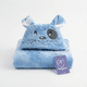 thumbnail image 2 of Toalla Para Bebé Con Capucha Animales Conejo Celeste - BABYMINE, 2 of 5
