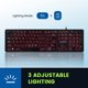 thumbnail image 5 of Teclado Perixx PERIBOARD-317R Retroiluminado USB de Gran Formato, 5 of 8