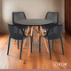 thumbnail image 2 of Comedor Mesa Eames redonda 80cm negra + 4 Sillas Berlin - Negras, 2 of 8