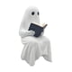 thumbnail image 1 of Estatua De Fantasma De Halloween Leyendo Un Libro, Accesorio Para Fotos Navideñas, Figura Malvada Sentada, 1 of 5