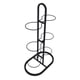 thumbnail image 4 of Estante De Almacenamiento De Pelotas De Baloncesto Multifuncional De Metal Para Gimnasio Interior, Rugby, 6 Niveles, Negro, 4 of 5