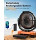 thumbnail image 2 of Ventilador de camping Wavmill 24000 mAh con luz y gancho, recargable, 2 of 8