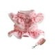 thumbnail image 3 of Vestido Con Arnés Floral Para Perro Con Correa, Bonito Arnés Para Gato Y Mascota, Accesorios Para Mascotas, Color Rosa Y Rojo, 3 of 3