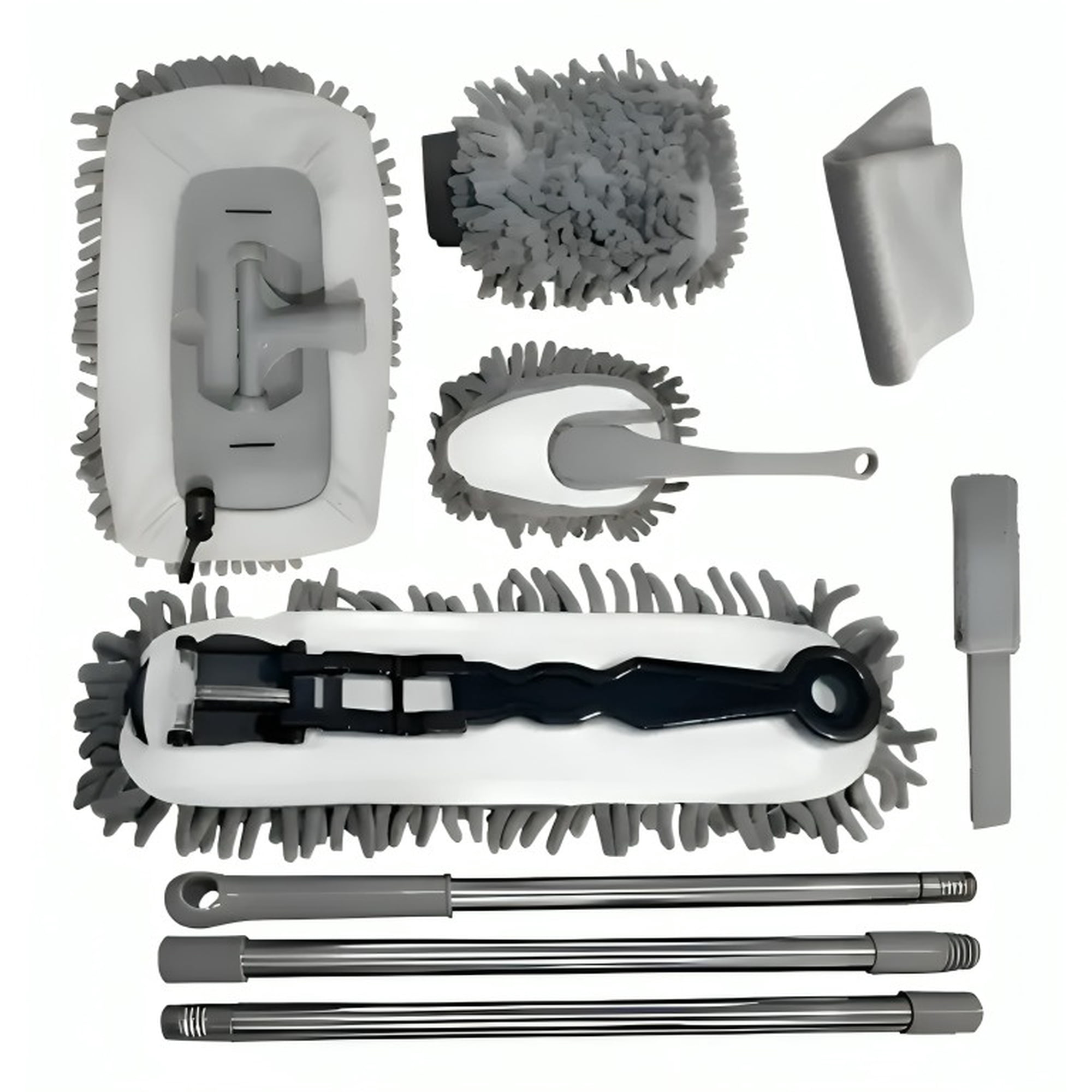 Genérico - Kit Cepillos De Microfibra Auto Hogar Interior Y Exterior