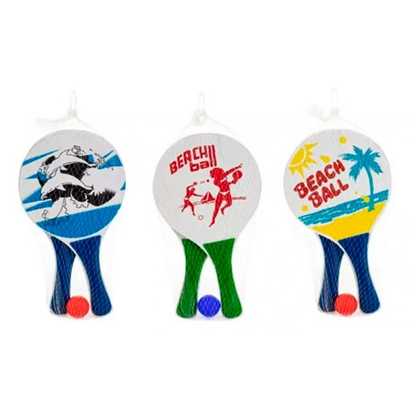 Pack 10x Paletas de playa par + pelota – MK-BB04