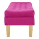 thumbnail image 3 of Banqueta Wood 2c Felpa 05 Fucsia, 3 of 4