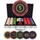 thumbnail image 1 of Set de fichas de póker LOYCHIP de arcilla grado casino, 300 piezas de 14 g con estuche, 1 of 8