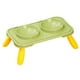 thumbnail image 3 of Cuencos Dobles Para Perros, Cuencos De Comida Y Agua, Comedero Para Mascotas, Cuencos De Comida Para Gatos Para Perros, Verde, Amarillo, 3 of 5