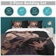 thumbnail image 5 of Death Note Anime Home Bed 3-piece Set Classic Japanese Anime Polyester Wash Student Dormitory Set, 5 of 5