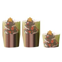 Bothyi - 100X Muffin Cake Cup Muffins Cupcake Liners Para Baby Showers Bodas Aniversario Árbol De Navidad