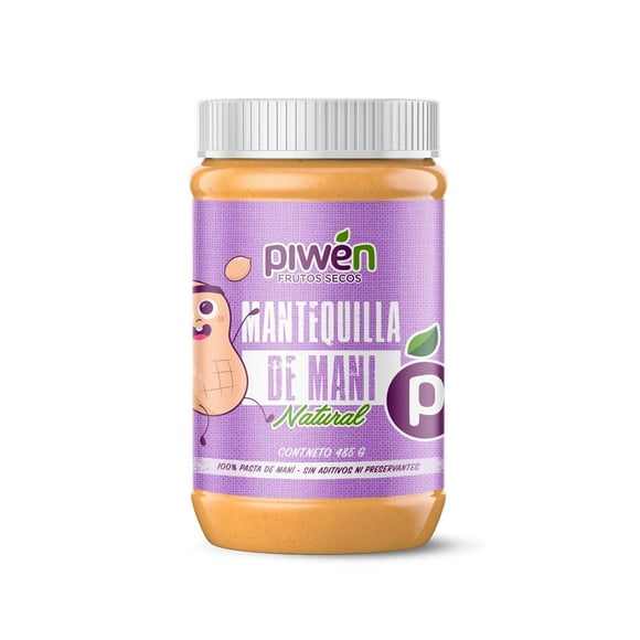Mantequilla de Maní 485 G Piwén 100% Maní