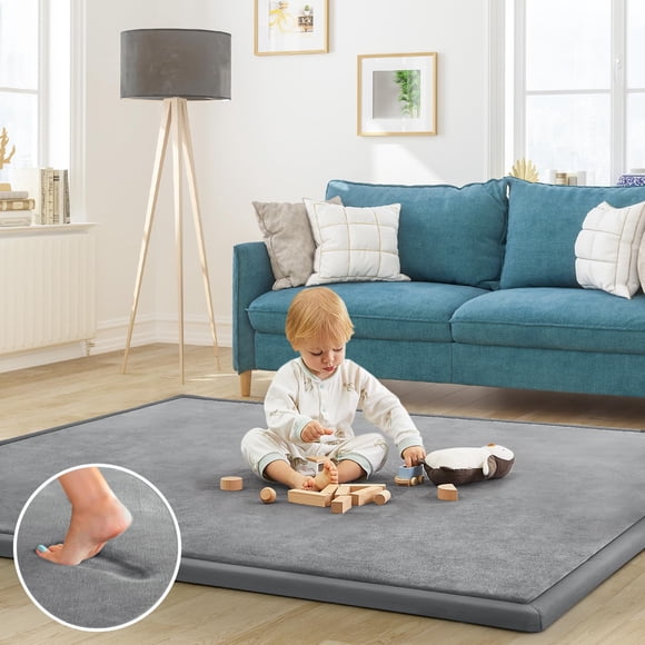 Tapete de juego para bebés ILPEOD, espuma viscoelástica de 1,3 cm de grosor, para suelo