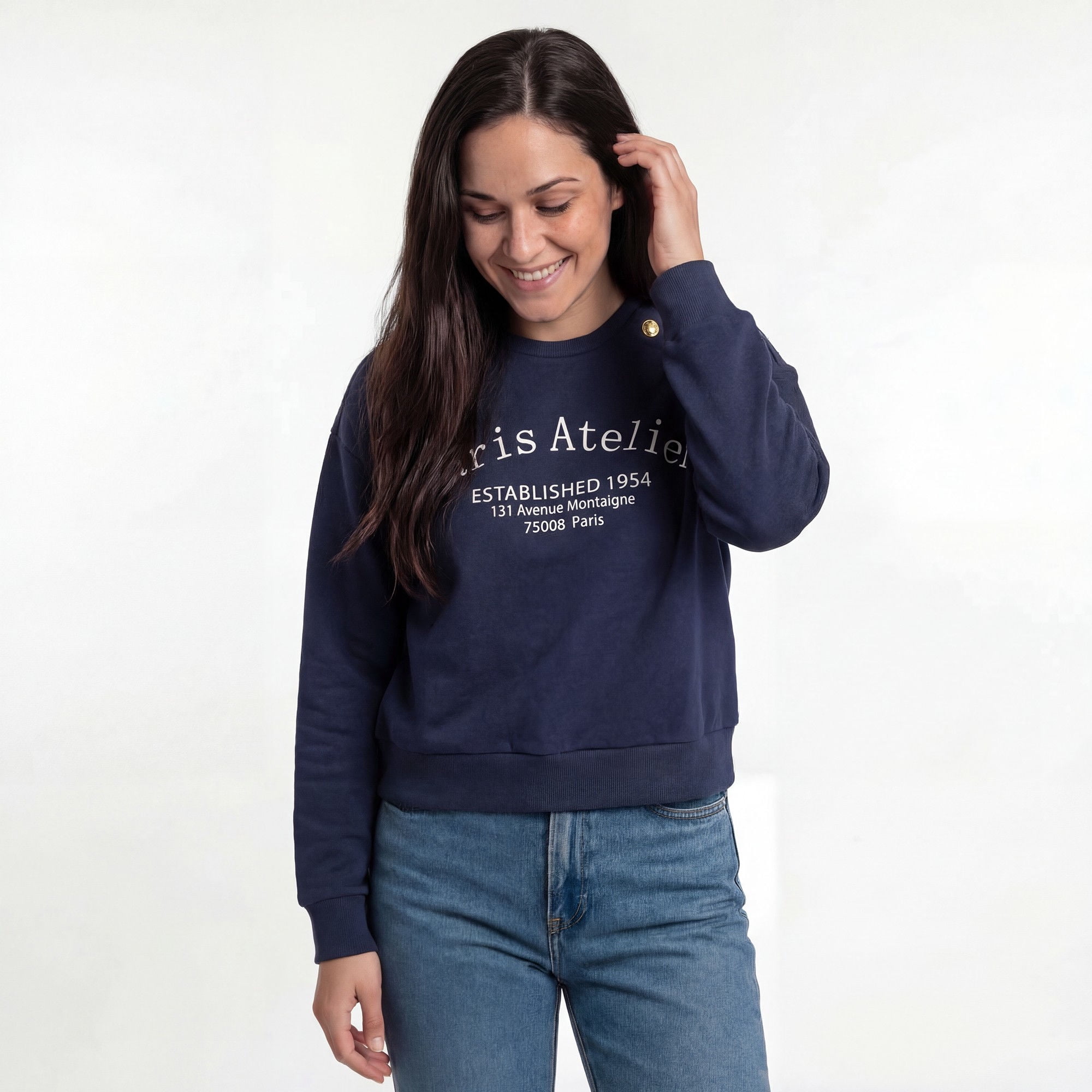 Poleron Boulevard Mujer Azul Talla S