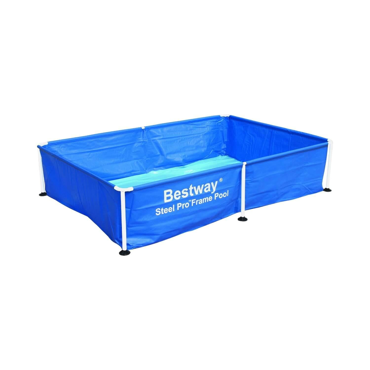 Piscina Bestway Rectangular Para Niños 1.90Mx1.30Mx42Cm Azul Azul Tamano Unico