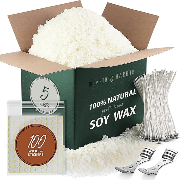 Cera de Soya Hearth Harbor 5 kg Kit Orgánico para Velas