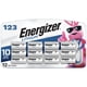 thumbnail image 1 of Baterías Energizer CR123A 3V Litio Pack 12 Unidades, 1 of 3