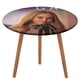 thumbnail image 1 of M3GAN-theme Fitted Round Tablecloths Elastic Edged Table Covers Waterproof Table Cloth for Kitchen Holiday Party Tables Decor 150cm, 1 of 6