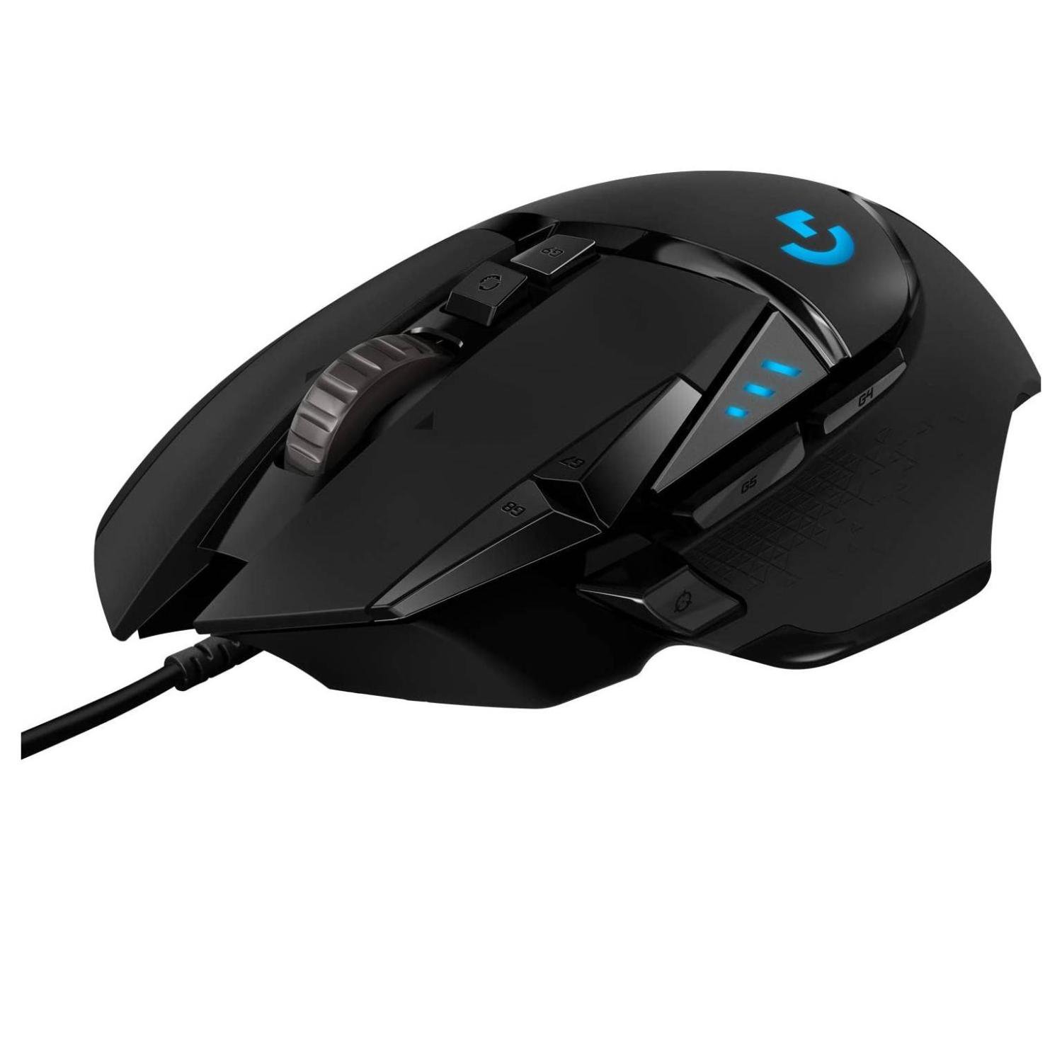 Logitech - Mouse Gamer Alambrico Usb 11 Botones Rgb Hero G502