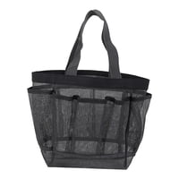 Magideal - Bolsa De Malla De , Bolsa De Almacenamiento, Bolsa De Aseo, Soporte , Portátil Para , Viajar, Baño De , Gris