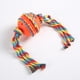 thumbnail image 1 of Pet Toy Dog Bite Chewing Toothbrush Ball-shaped Toy Interactive TPR Plastic Rubber Cotton Rope Toy, 1 of 3