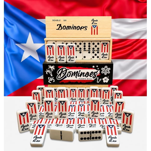 Juego de dominó PRK 14 Puerto Rico Doble Seis – Tamaño Adulto