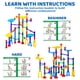 thumbnail image 3 of Juguete Joyin de Marble Run, 150 unidades, con 5 canicas que brillan en la oscuridad, 3 of 9