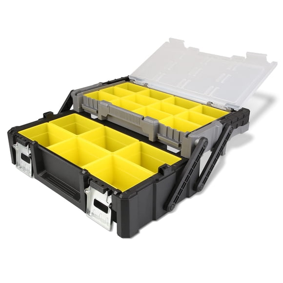 Caja organizadora Olympia Tools portátil de plástico de 18 pulgadas
