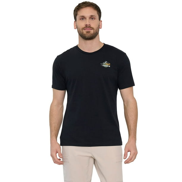 Polera Outdoor Hombre Fun Negro Corona
