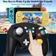 thumbnail image 2 of Controlador EXLENE GameCube para Switch, inalámbrico Pro para Nintendo Switch/Lite/PC/Android/iOS/Steam, con activación, movimiento, vibración ajustable, turbo y auto‑turbo (versión mejorada, negro), 2 of 7
