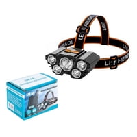 Disparo - Linterna Foco Minero Recargable Usb 5 Focos Para Camping