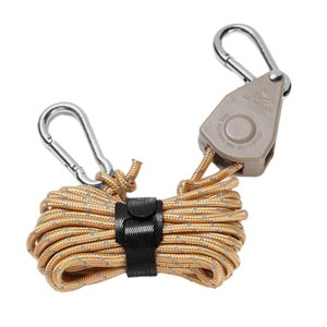 Magideal - Colgador De Cuerda De Polea De Trinquete, Líneas Tensoras Para Exteriores, Cuerdas Para Tienda De Campaña, Cuerdas Para Colgar, Cuerda De Viento Resis M Y Marrón