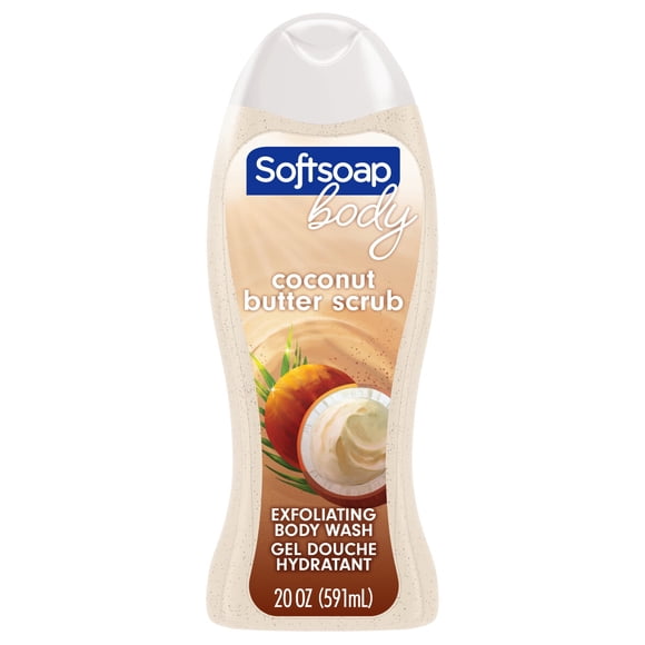 Jabón Corporal Softsoap Exfoliante Coco 591ml