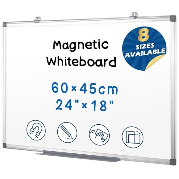 Pizarra blanca magnética S SWANCROWN 60 x 45 cm para borrado en seco