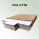 thumbnail image 5 of Caja de envío Rnisda 19x14x5 cm plegable fácil blanca - paquete de 50, 5 of 6