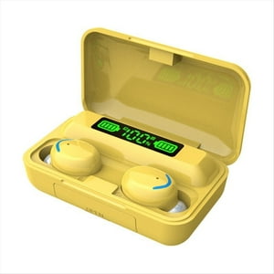 Aaronmei F9 Tws Auriculares Inalámbricos Bluetooth Amarillo