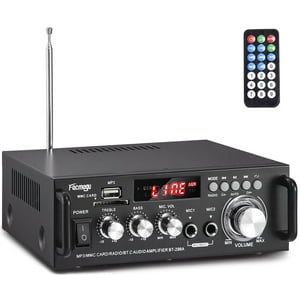 Amplificador Facmogu 298A Max 300 Wx2 Bluetooth 5.0 De 2 Canales