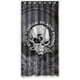 thumbnail image 1 of Cortina de ducha con diseño de calavera de Five Finger Death Punch con ganchos, tamaño 36 x 72 pulgadas, 1 of 3