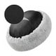 thumbnail image 4 of Cama redonda suave para perros extragrande, lavable y con cojín, de lujo, con forma de donut para perros grandes, 80 cm de largo, gris claro, 4 of 5