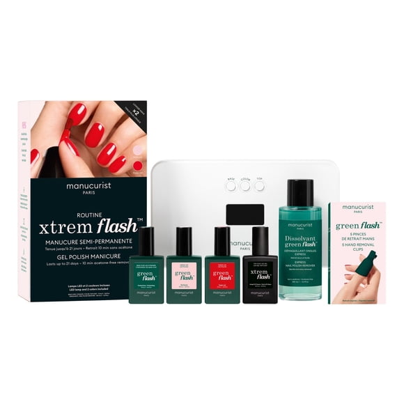 Kit de Esmalte de Gel Manucurist Xtrem Flash con Lámpara LED de 36W