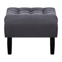 Bodevir - Pouf Wood 1C Felpa 00 Gris