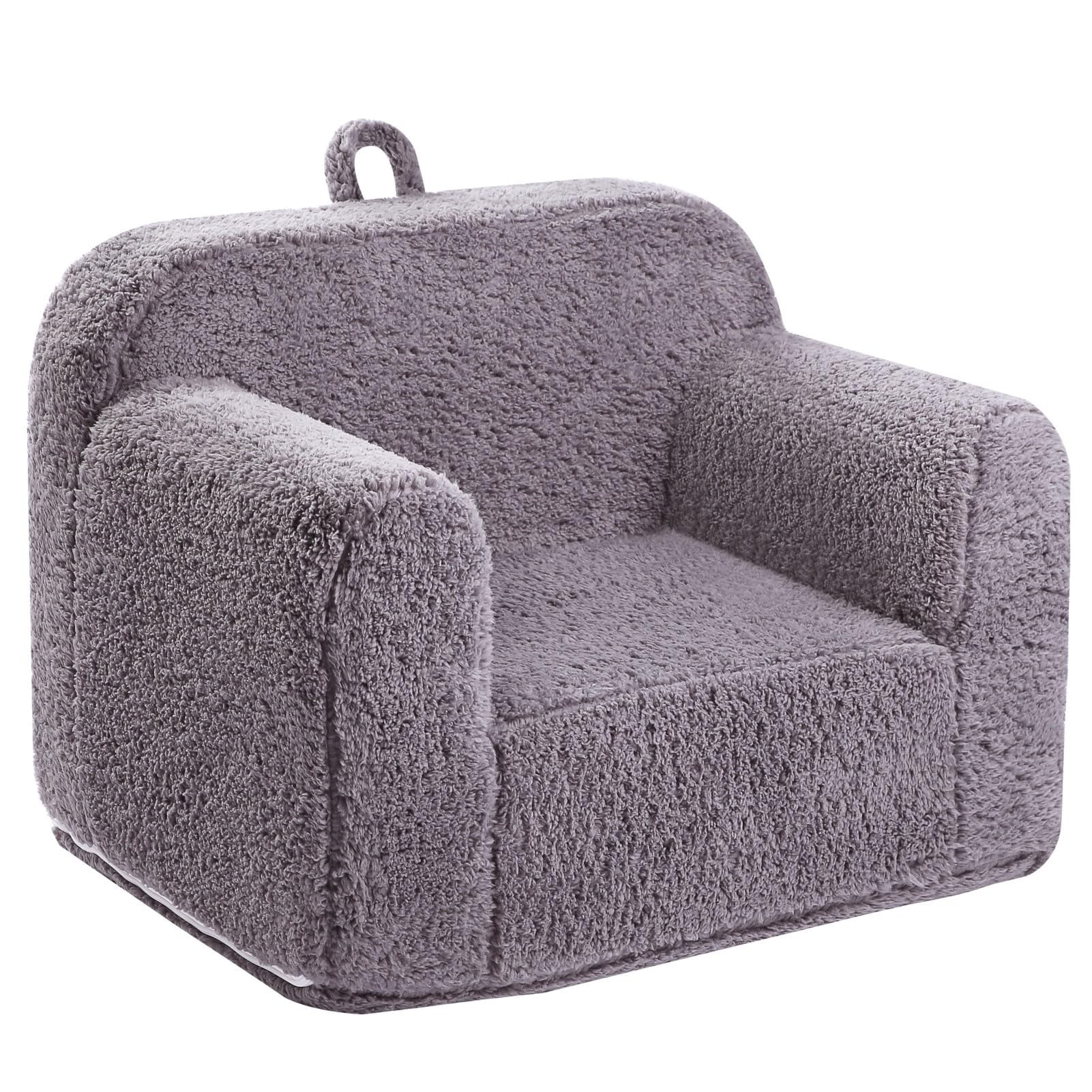 Silla Momcaywex Kids Snuggly-soft Sherpa Para Niños De 1 A 6 Años, Color Gris